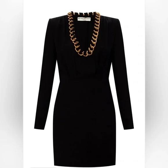 Givenchy | Dresses | Givenchydress With Chain Link Trim Givenchy | Dresses | Givenchydress With Chain Link Trim